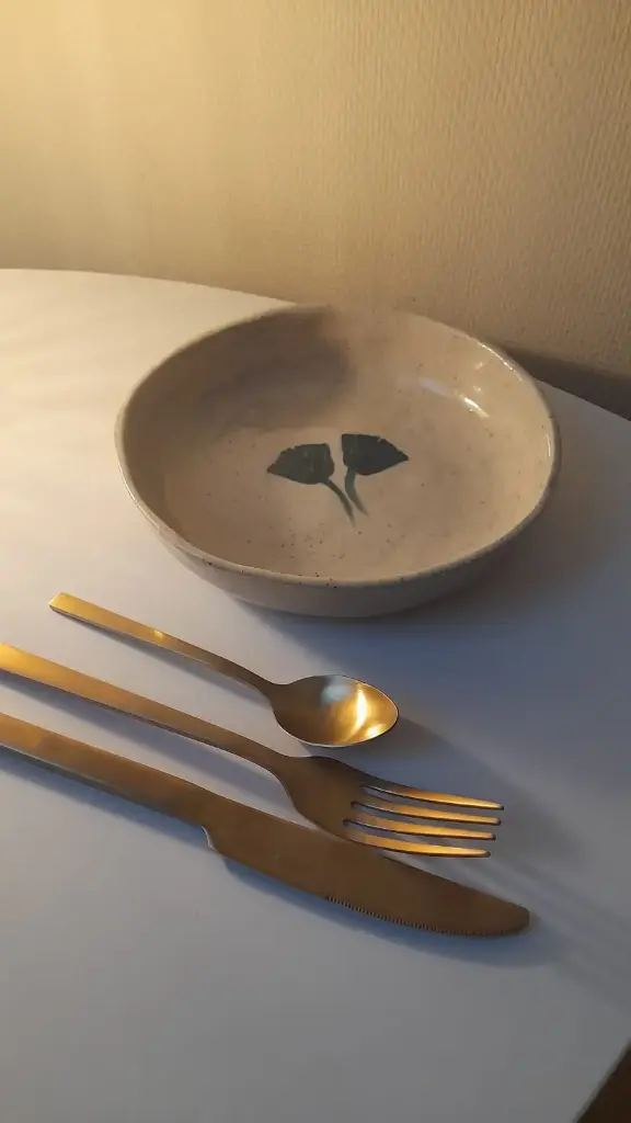 Assiette creuse Ginkgo Biloba