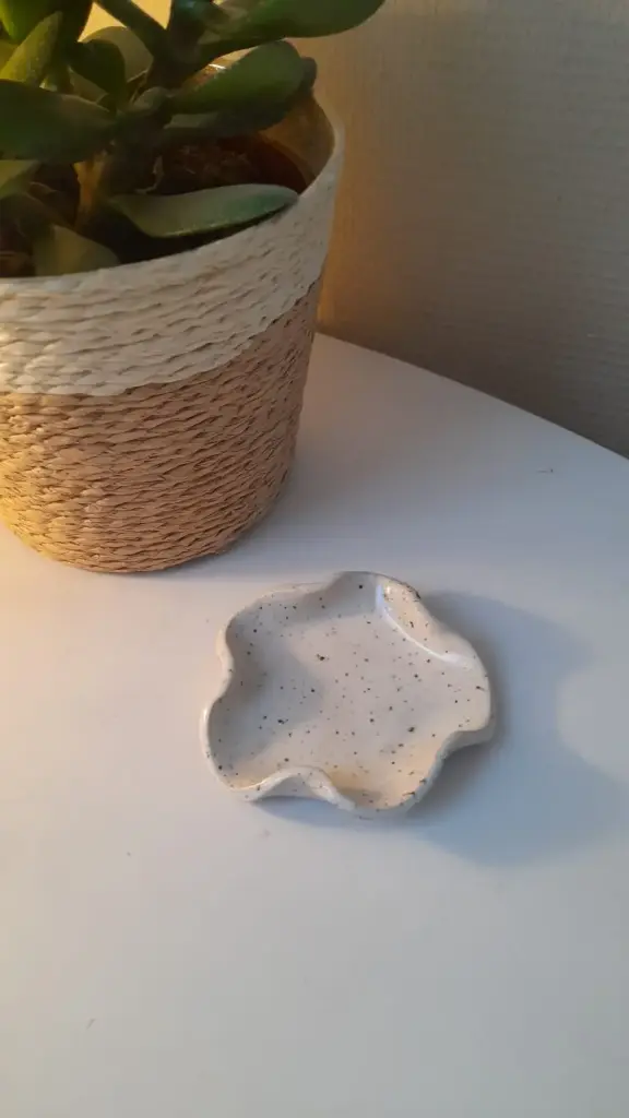 Mini plat Clothilde blanc