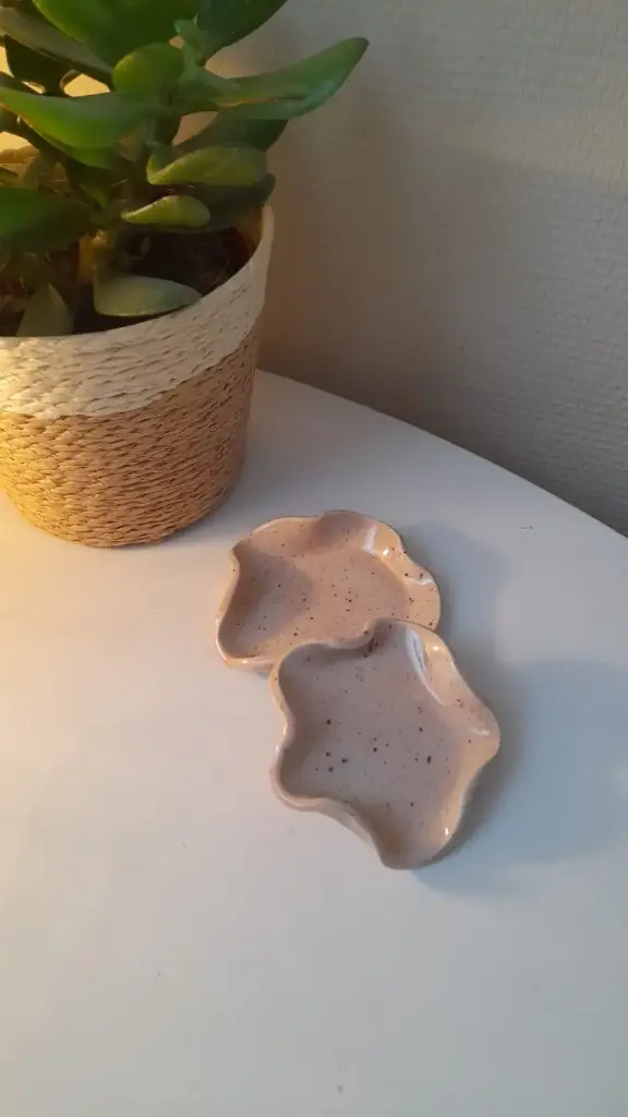 Mini assiette/plat Clothilde rose