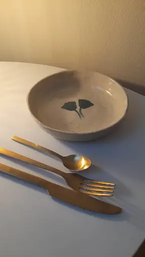 Assiette creuse Ginkgo Biloba